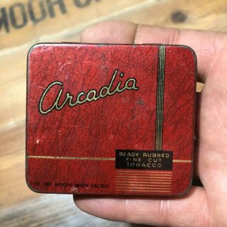 Australian Arcadia Tobacco Cigarette Tin