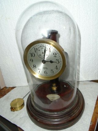 Vintage - Poole - Battery Clock Under Dome - To Restore - E991