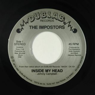 Punk Power Pop 45 - Imposters - Inside My Head - Dublab - Nm Mp3