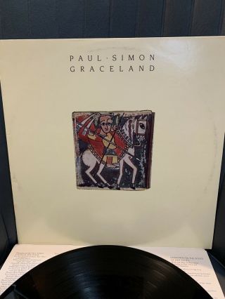 Paul Simon Graceland Vinyl Record Album Warner Brothers 1986