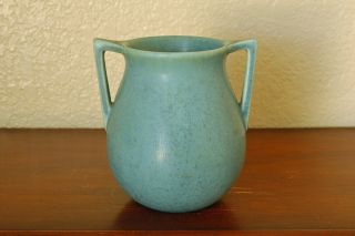 Vintage Rookwood Pottery Art Deco Cabinet Vase " Xxxii " 1932 63 Crystalline Blue