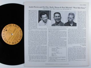 ANDRE PREVIN & HIS PALS West Side Story CONTEMPORARY LP VG, 2