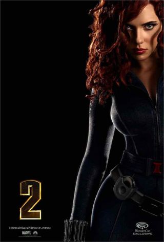 Wonder Con Exclusive Black Widow Scarlett Johansson Iron Man 2 Promo Poster
