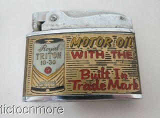 Vintage Royal Triton 10 - 30 Motor Oil Union 76 Promo Lighter - Little Billboard