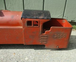 Vintage Marx 3000 Ride On Train,  Pressed Steel Toy 2