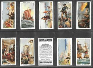 Ogden 1939 Interesting (adventure) Full 50 Card Set  Sea Adventure