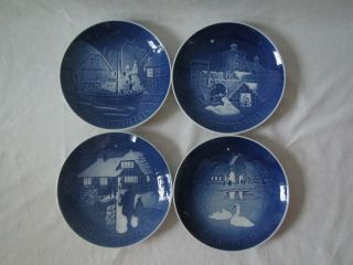 B&g Copenhagen Porcelain Christmas Plates,  1973,  1974,  1976,  1977,  Volume Pricing