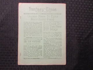 1950 Fantasy Times Fanzine V.  5 9 Science Fiction 12pgs Vg Norwescon