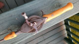 Vintage Hurd Fishing Rod All In One Steel Model 85 Plastic Grip Not Walnut Old