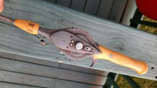 Vintage Hurd Fishing Rod All In One Steel model 85 Plastic Grip Not Walnut Old 3