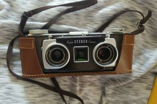 Vintage Kodak Stereo Camera W/ Leather Case