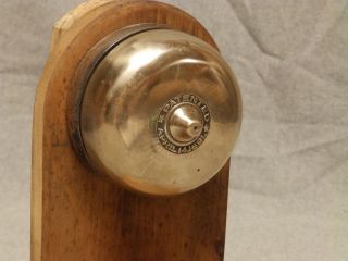 Antique Cast Iron Brass Turn Key Door Bell Old Victorian Door Hardware 755 - 16