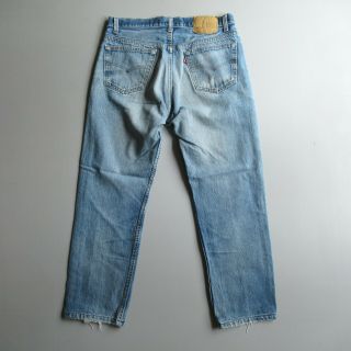 Vtg Levis 501 Denim Jeans Tag 34 X 30 Measure 32 X 27.  5 Faded Vintage