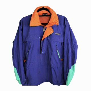 Authentic Vintage Patagonia Color Block Spell Out Half Zip Windbreaker Jacket
