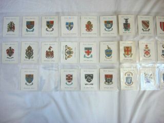 Wills Cigarette Card Set - Arms Of Public Schools - Date 1934 - Full Set Of 25l.