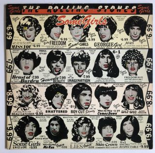 1978 Vintage Rolling Stones Some Girls Vinyl Lp Record Album