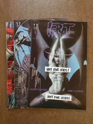 Igrat 1,  2a & 2b | Signed By Glenn Danzig | Vf/nm | (1995 Verotik Comics) Canete