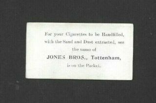 JONES 1911 (FOOTBALL/SOCCER) TYPE CARD  R.  STEEL - - SPURS FOOTBALLERS 2