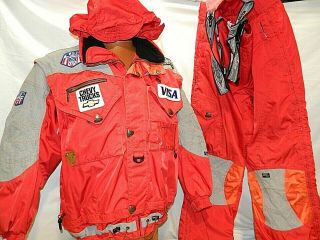 Spyder Thinsulate Usa Us Ski Team Official Issue Vtg 1997 Ski Suit Coat Men 