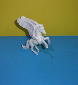 Greenbrier International White Purple Pegasus Figure Plastic Toy Cake Topper