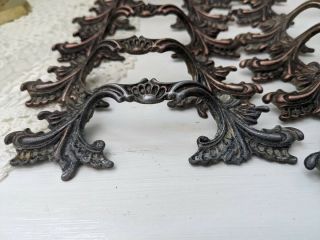 16 Brass French Provincial Chic Vintage Antique Hardware Drawer Pull 3 