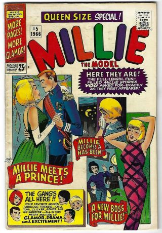 Millie The Model Annual 5 - Two Pages Of Paper Dolls - Tgl