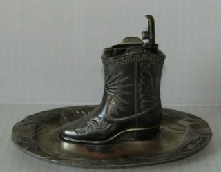 Vintage Occupied Japan Cowboy Boot & Ashtray