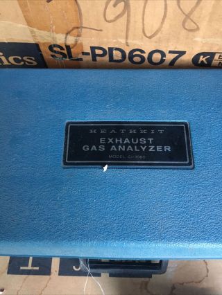 Heathkit Ci - 1080 Automotive Exhaust Gas Analyzer Vintage 1979 W/ Case