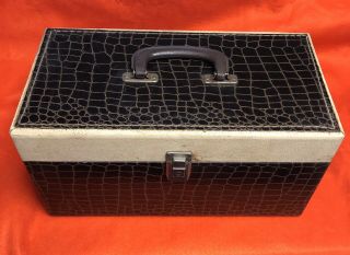 Vintage 45 Rpm Record (vinyl) Double Wide Case With Key