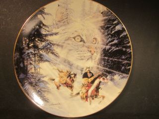 1993 Touching The Spirit Twice Traveled Trail American Indian Ltd Ed Plate