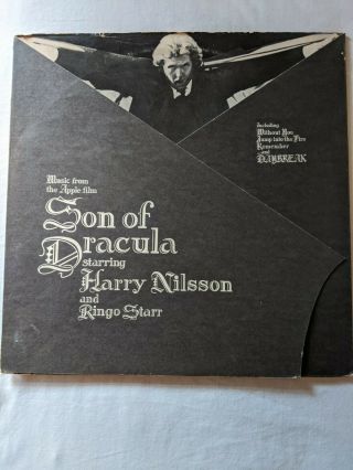Harry Nilsson - Son Of Dracula - Ringo Starr Beatles - Tri Folder W/ Iron Patch