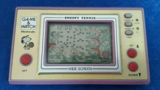 Vintage Nintendo Game & Watch Snoopy Tennis Sp - 30 1982