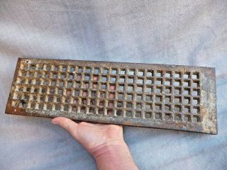 Antique Victorian Cast Iron Grille Wall Vent Floor Grill Drainage Ventilation