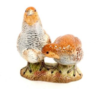 Vintage Beswick No.  2064 Partridge Birds Ornament - K01