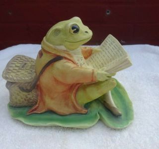Vintage Border Fine Arts Beatrix Potter Jeremy Fisher Frog Porcelain Money Box
