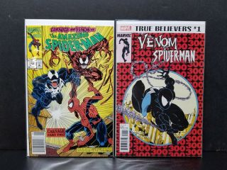 Spiderman 362 2nd Full Appearance Of Carnage Vf Newsstand & Venom True