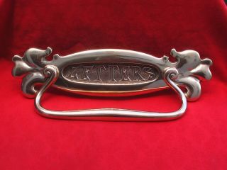 Lovely Victorian Art Nouveau Brass Door Letter Box Shaped Pull Handle