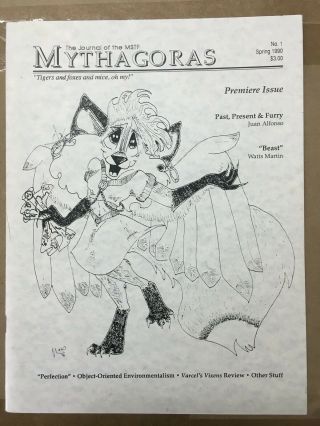 Very Rare Mythagoras 1 Fanzine Spring 1990 Furry Anthropomorphic