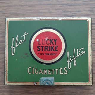 Vintage Lucky Strike Tobacco Tin 1930s ?