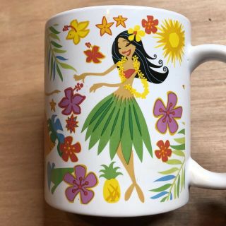 Colorful Fun Island Hula Honeys Hawaii Floral Coffee Mug / Standard Size