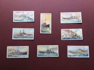 The Worlds Dreadnoughts Issued 1910 By Wills Set 25