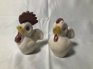 Vintage Chicken Salt And Pepper Shakers
