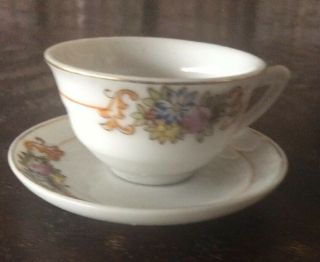 Vintage Miniature Tea Cup/saucer Occupied Japan “baby China” - Delicate & Unique