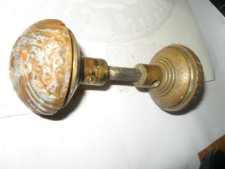 Two Rare Vintage Antique Victorian Eastlake? Cast Bronze Door Knobs