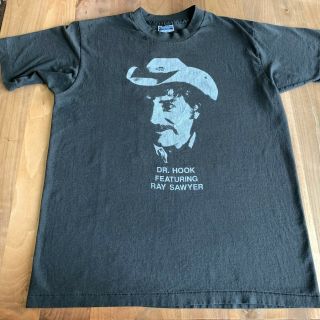 Vintage 1992 Dr.  Hook Featuring Ray Sawyer Concert Tour T - Shirt Single Stitch L