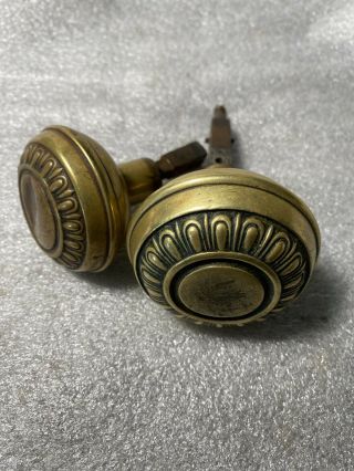 Antique Victorian Brass Sargent J - 15503 Crete 1910 - 1930 Egg And Dart Set
