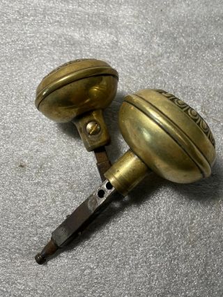 Antique Victorian Brass Sargent J - 15503 Crete 1910 - 1930 Egg and Dart set 2