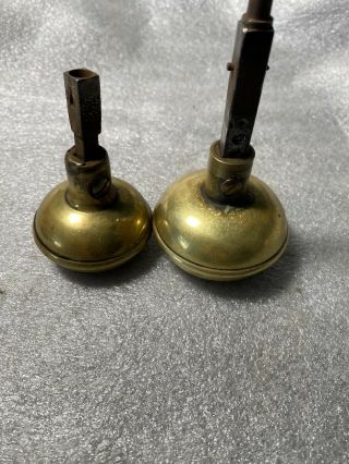Antique Victorian Brass Sargent J - 15503 Crete 1910 - 1930 Egg and Dart set 3