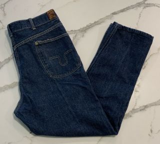 Vintage Buckaroo By Big Smith Selvedge Blue Jeans Size 38 X 29