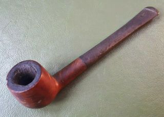 Vintage Estate Old Bond Real Briar Straight Pipe.  Tobacco/ Smoking/ Chap Prop